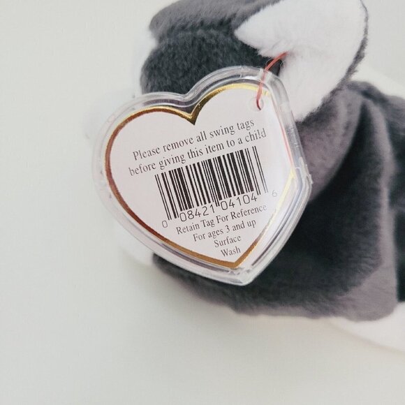 Ty Beanie Baby NANOOK The Husky Dog 4th Gen 1996 8" PRISTINE TRUSTED SELLER NWT - Picture 4 of 12
